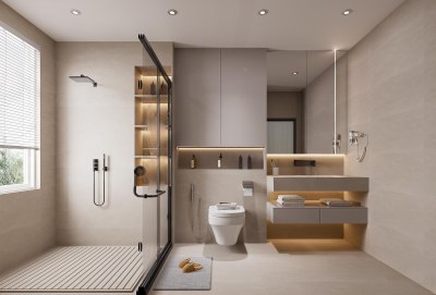 现代风格卫生间3D模型下载